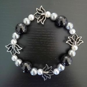 Lotus & Pearls Bracelet